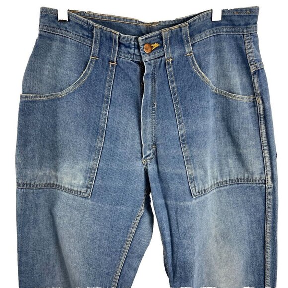 Sears Vintage Low-Waist 70s Flare Jeans Women's Size 10 - Picture 2 of 14